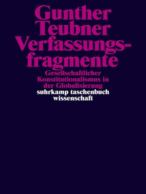 cover image of Verfassungsfragmente